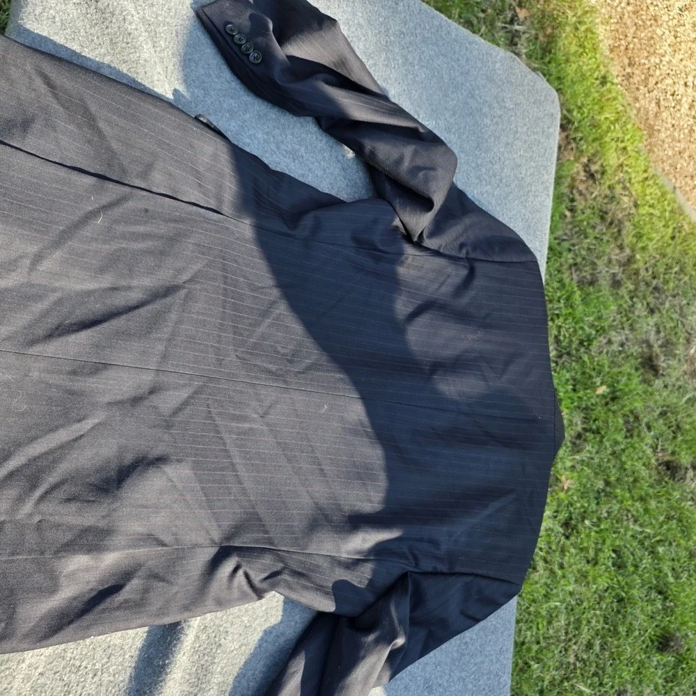 Infinito Collezione men's pinstripe Size 41 R 120s Austrailian Wool Z1